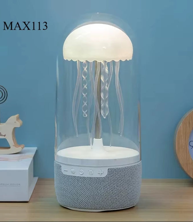 Jellyfish Cartoon Nihgt Light RGB Voice Control Jellyfish Bedside Lamp Type-C LED Night Lamp Upgraded Bluetooth Humidifier Model