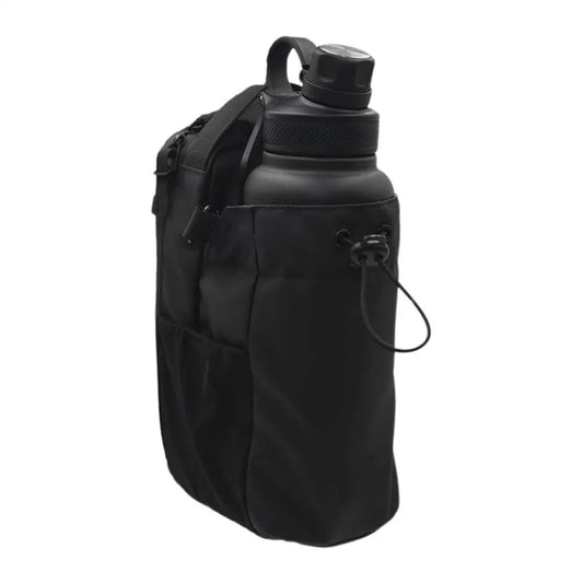 Large Capacity Magnetic Water Bottle Bag Multi-Pocket Portable Gym Specific Water Cup Holder Crossbody Magnet Gym Bag