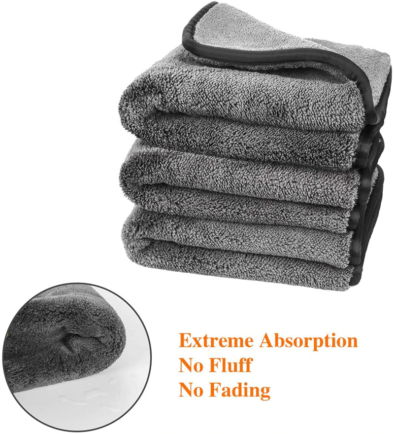 Thick Car Wash Microfiber Towel Auto Cleaning Drying Towels Detailing Polishing Cloth Rags Car Care Wash for Kitchen Gl