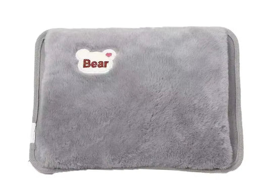 Electric Hot Water Bag Reusable Plush Hot Water Bottle EU Plug Charging Heating Water Bags Winter Warm Hand Pocket